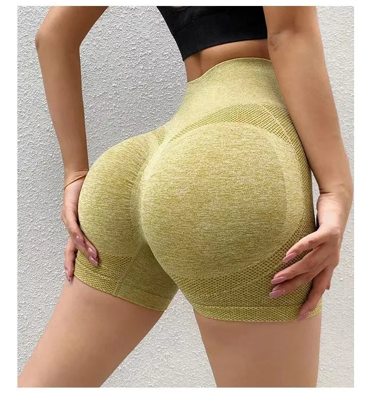Short Gym Women‘S Gym Shorts High Elasticity Yoga Clothing Absorbent Short Sets Push up Pants Cycling Jogging Fitness Legging